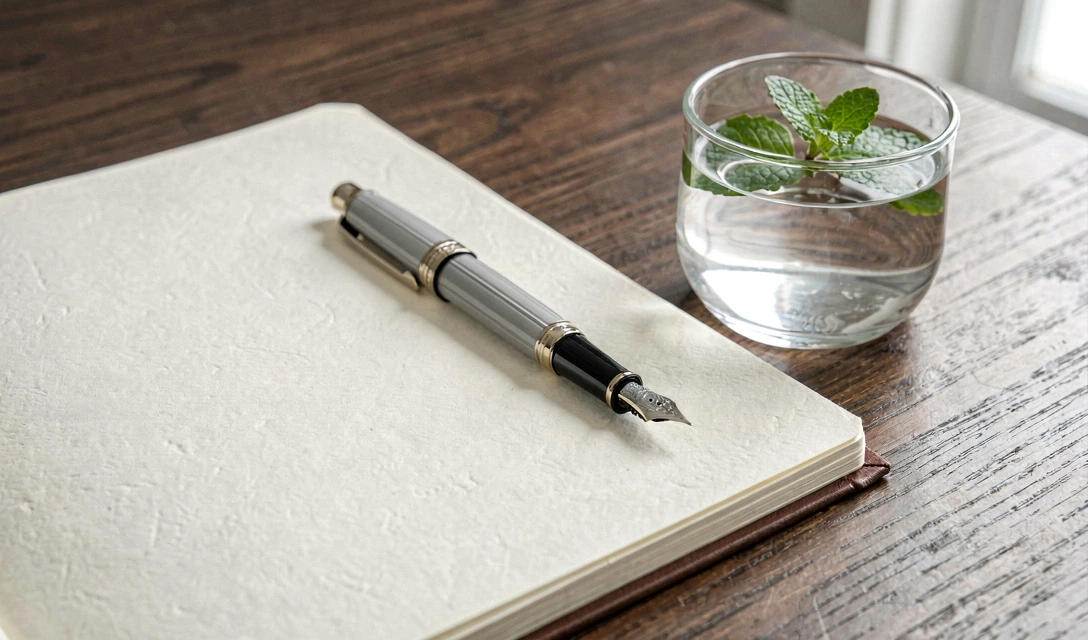 Editorial desk detail